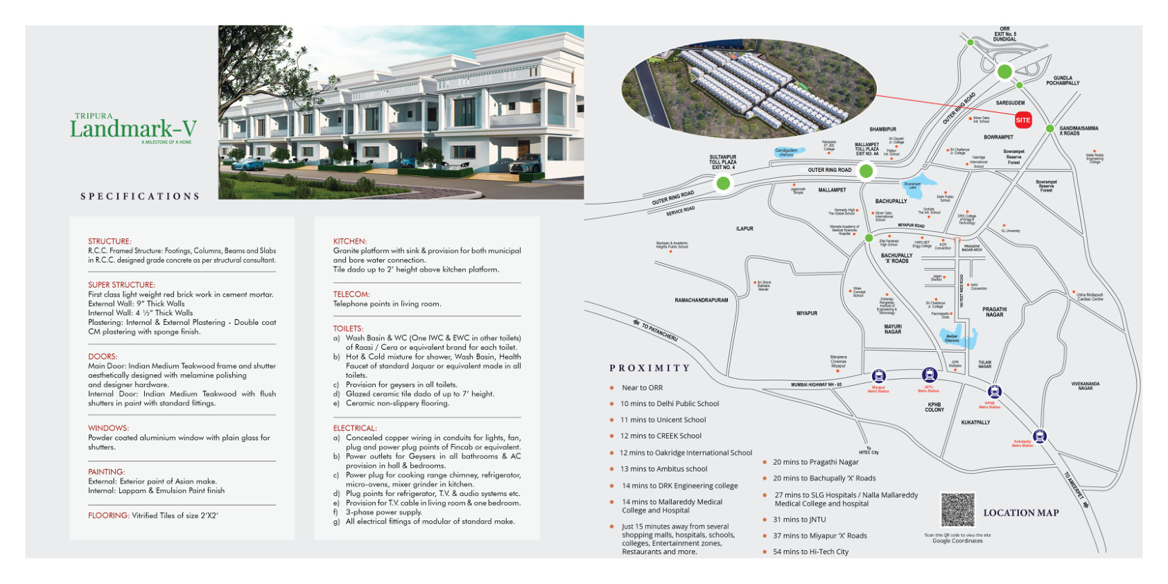 Specifications & Location Map